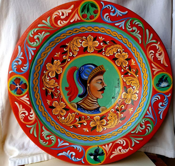 piatto ceramica stile catanese