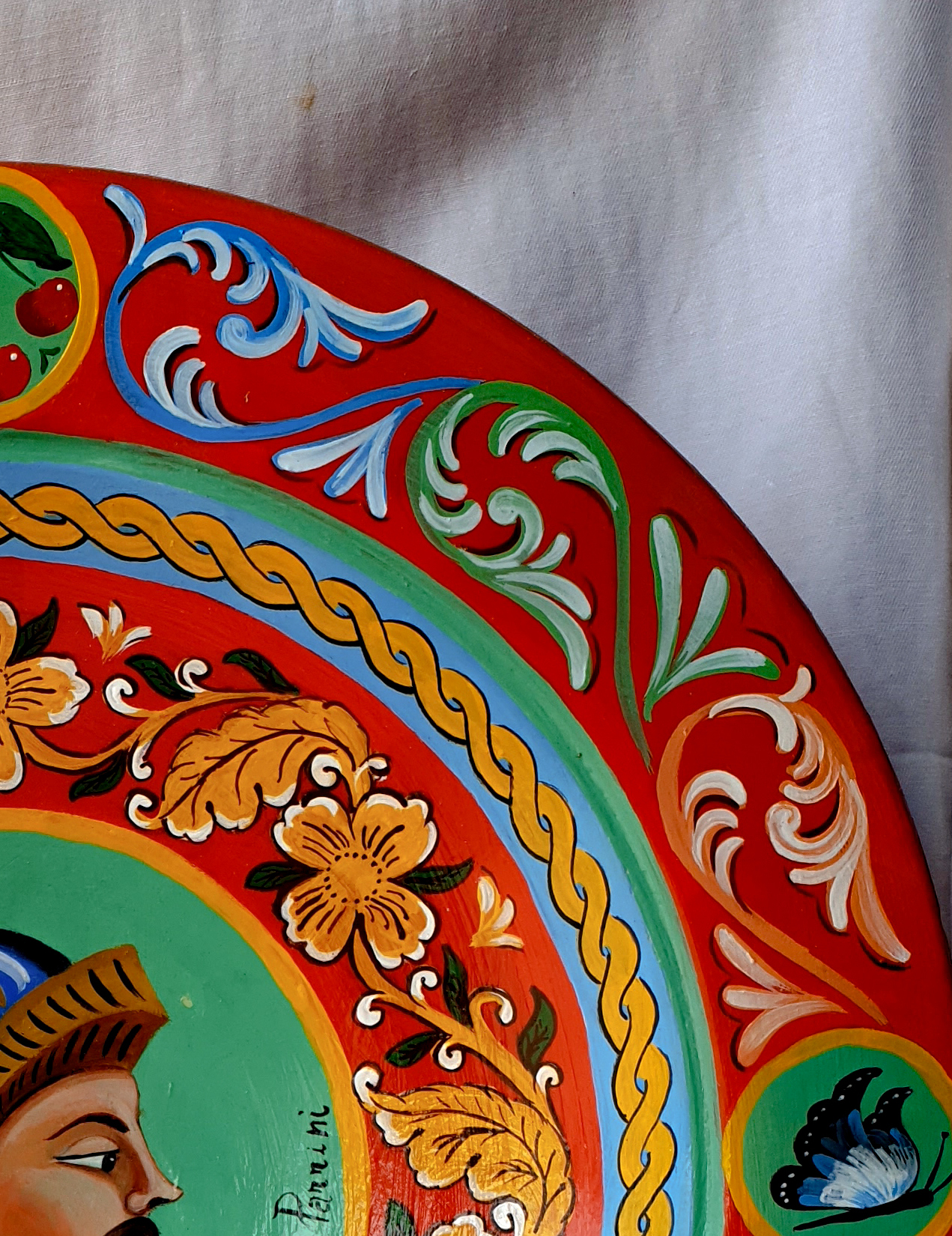 piatto ceramica stile catanese